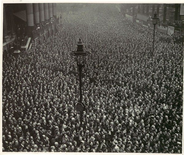 Two-Minute Silence, Armistice Day, London, Artist Unknown, 1919