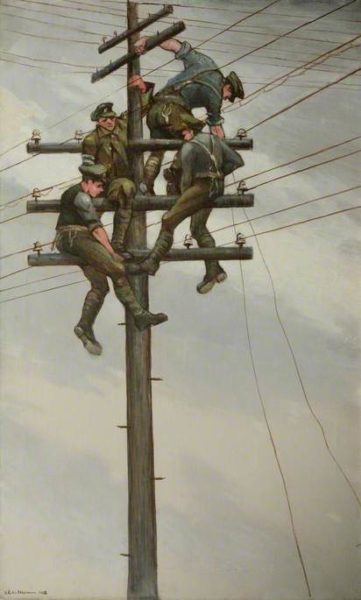 Nerves of the Army, C.R.W Nevinson IWM (Imperial War Museums)